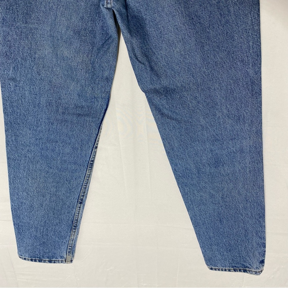 Vintage 90s Levi’s 521 Tapered Fit Petite High Rise Med Wash Blue Jeans 6P - Picture 14 of 16